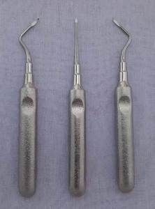 Instrumento Quirúrgico Reutilizable, Elevadores Dentales Manuales de Acero Inoxidable con Empuñadura Acolchada de Lujo, Certificación CE Clase I, Plateado - Product Image 4