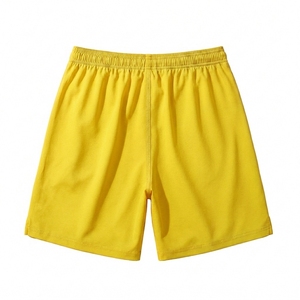 Shorts décontractés pour hommes, couleur unie, séchage rapide, style plage, taille élastique avec cordon de serrage, pour l'été et les activités de plein air - Product Image 2
