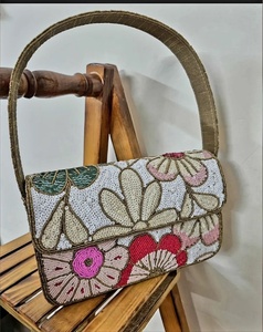 Unique Colorful Shoulder Bags <b>for</b> Evenings Beaded Fish Motif Shoulder Bag Handmade Nautical Purse <b>Weddings</b> & Celebrations Purse - Product Image 1