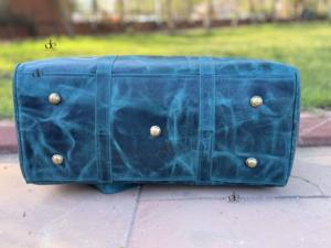 Nouveauté : Sacs de voyage en cuir Crunch, multi-usages, sacs faits à la main, sacs de voyage unisexes, grande taille, sacs de voyage élégants et multifonctionnels - Product Image 5