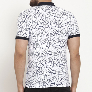 Camisa de Golf a Rayas Antiarrugas para Hombre, Manga Corta, Diseño Sublimado, Poliéster de Alto Rendimiento para Usar en Verano - Product Image 5