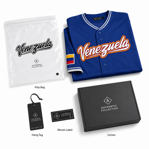 Camiseta Deportiva de Manga Corta Transpirable 100% Poliéster Unisex del Equipo Nacional de Béisbol de Venezuela para el Clásico Mundial de Béisbol 2026 de MEGAMAPLE - Product Image 6