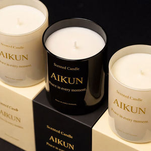 Vela Aromática AIKUN de Larga Duración con Aroma a Granada y Bayas Cálidas en Frasco de Vidrio, Vela Vibrante para Aromaterapia, para el Mercado Mayorista - Product Image 2