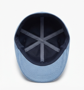 New Casual Retro Fashion Plain Summer Breathable Cool Mesh Newsboy Blue Ivy Hat <b>Flat</b> <b>Cap</b> Windproof Unisex Peaked <b>Cap</b> for Outdoor - Product Image 4