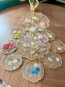 ขาตั้งเค้กเรซิ่นคุณภาพพรีเมียม งานฝีมือทำมือจากเรซิ่นอีพ็อกซี่  สีสันสวยงามตามธรรมชาติ  กำลังเป็นที่ต้องการอย่างมาก - Product Image 2