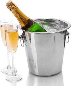 Premium ice bucket elegant entertaining accessories beverage serving bucket insulated beverage tub metal <b>drink</b> <b>cooler</b> luxury - Product Image 3