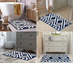 Tapis de salle de bain en polyester de luxe au design personnalisé, antidérapant, moelleux, pour le salon - Product Image 3