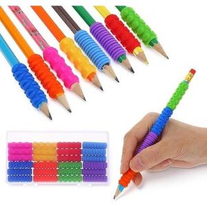 24 Pezzi di Accessori Sensoriali per la Presa, Strumenti in Silicone Testurizzato per la Scrittura, Supporto per Matite Meccaniche, Cuscinetto per Dita, Ausilio per la Scrittura - Product Image 1