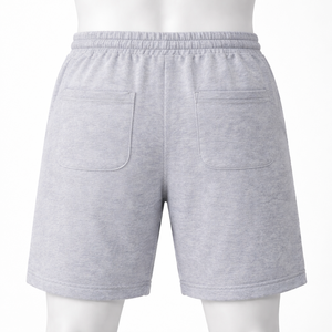 Pantalones cortos deportivos de algodón para hombre, transpirables, holgados, con cordón, cintura elástica, pantalones cortos para correr y hacer ejercicio en el gimnasio con bolsillos - Product Image 5