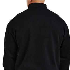 Sudadera de hombre de corte holgado y extragrande con media cremallera, manga larga, cuello alto, estilo deportivo casual con ribete en contraste - Product Image 4