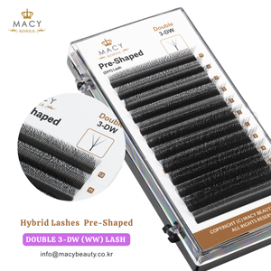 ขนตาไฮบริดแบบสำเร็จรูป Double 3-DW (WW) DIY Lash MACY BEAUTY KOREA ขนตาปลอมพรีเมียม ขายส่ง รับสั่งทำ - Product Image 2