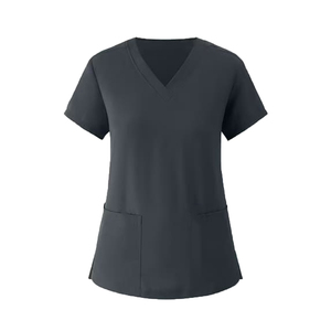 Custom logo and Design <b>Scrubs</b> and Medical <b>Uniforms</b> Manufacturer Top Short Sleeve Polyester Hospital <b>Uniform</b> Blouse Medical Cloth - Product Image 1