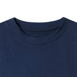 Camiseta Blanca Lisa de Alta Calidad para Hombre 2026 - 100% Algodón Peinado, Cuello Redondo, Hombros Caídos, Estilo Casual - Product Image 4