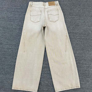 Vintage Streetstyle Baggy <b>Jeans</b> for Men Stonewashed Denim Pants High Y2K Hip Hop Style Pure Washed Casual Wear - Product Image 2