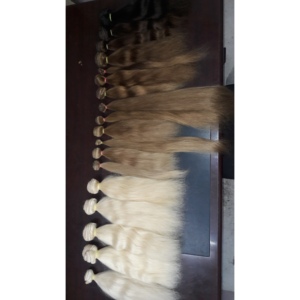 Virgin Indian Natural Brown Weft <b>Human</b> <b>Hair</b> <b>Extensions</b> 10-34 Inches Factory High Quality - Product Image 6