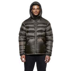 Customized <b>Men's</b> Winter Puffer <b>Jacket</b> Plus Size Shiny Solid 100% Nylon Stand Collar Waterproof Windproof Oversize High Street - Product Image 6