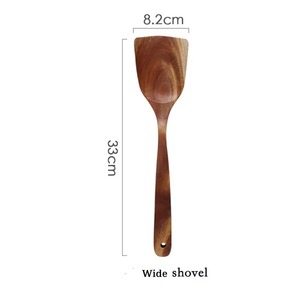 Ensemble de couverts de cuisine en bois écologique et durable de qualité supérieure avec tailles et logo personnalisables pour restaurants, traiteurs et usage domestique - Product Image 2