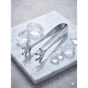 Hand Shape Stainless Steel Ice Tong For Bar & <b>Kitchen</b> Use Easy To Clean Food Grade Metal Food Salad Tong Cheap Price - Product Image 1