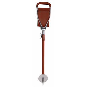 Siège de tir portable avec bâton télescopique réglable et sangle en cuir – Canne de marche extérieure pour la chasse, la pêche et les événements - Product Image 1