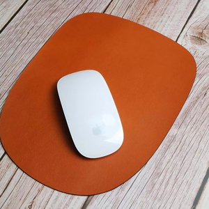 Foldable Leather Mouse Pad Portable Travel <b>Desk</b> Mat with Locking Strap Compact Mousepad for Digital Nomads LMPD-0010 - Product Image 1