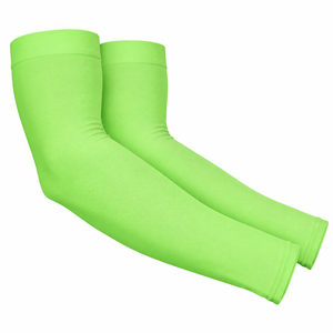 Manchons de cyclisme unisexes verts anti-UV pour adultes, pour les sports de plein air - Product Image 4