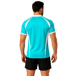<b>Mens</b> Rugby Jersey Athletic Short Sleeve Sports Shirt Outdoor Training Match Team Wear Team Sports Training - Product Image 2