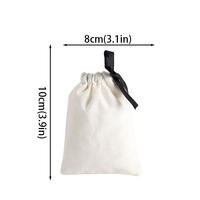 Sac en coton en gros 8x10cm, personnalisable avec logo, petite pochette noire à cordon, idéal pour les cadeaux de mariage, broches et pendentifs