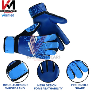 Guantes de Portero de Fútbol Profesional con Palma de Látex Premium Absorbente de Impactos y Protección Reforzada para los Dedos - Product Image 3