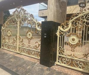 Portail en fer forgé classique, portail d'entrée décoratif de luxe en métal, portail de jardin, taille personnalisée, portail extérieur élégant, entrée d'hôtel et résidentielle - Product Image 3