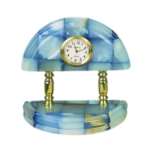 Elegant Stone Texture Onyx And Marble <b>Clock</b> Top Trending Beautiful Onyx And Marble <b>Clock</b> In Cheapest Prices - Product Image 3