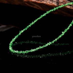 Cuentas de diamante Herkimer verde AAA de 2-3 mm, pequeñas, crudas, sin cortar, para la fabricación de joyas, venta al por mayor. - Product Image 3
