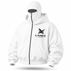 Sweat à capuche zippé pour homme, coupe oversize, en molleton de coton premium, avec cagoule intégrale, fournisseur OEM ODM personnalisé - Product Image 2