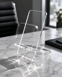 Soporte de Acrílico Moderno y Ecológico para Teléfono Celular, Personalizable, Elegante y Funcional para Mostrador, Hogar, Oficina y Exhibición en Tiendas - Product Image 6