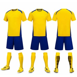 Men Soccer Jersey <b>Red</b> Short Sleeve Crew Neck Sublimated Moisture Wicking Athletic Fit Team Number 8 Uniform Set - Product Image 6