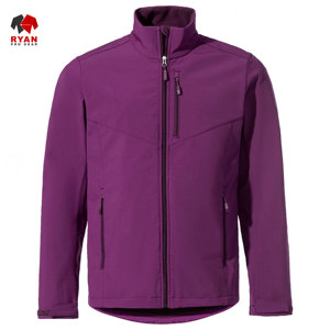 แจ็คเก็ตซอฟต์เชลล์แบบสั่งทำพิเศษสำหรับผู้ชายจาก Ryan Pro Gear ผ้าสวมใส่สบาย ปิดด้วยซิป พร้อมโลโก้แบบกำหนดเอง ดีไซน์ OEM - Product Image 5