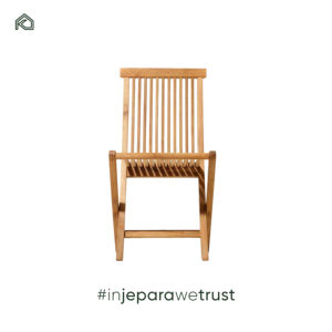 Chaise pliante de patio moderne en teck massif pour hôtel et restaurant - Ratih - Product Image 2