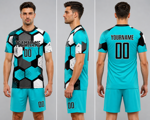 ชุดเสื้อฟุตบอลระบายอากาศได้ดีดีไซน์ใหม่สำหรับทีมโลโก้ด้านหน้า - Product Image 6
