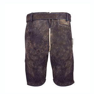 Vente en gros de Lederhosen pour hommes, shorts en cuir traditionnels bavarois avec logo personnalisé, fournisseur de tenues d'Oktoberfest - Product Image 3