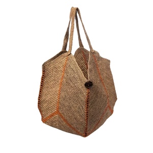 Sac en raphia naturel, sac crocheté à la main, sac boho chic Crochet macramé sacs de plage directement du fournisseur indien - Product Image 1