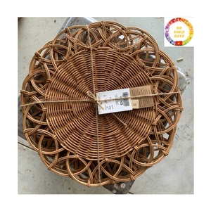 Rattan Placemat | Handmade Flower Design | Wicker Charger <b>Plate</b> | Eco Dining Decor | Wholesale - Product Image 6