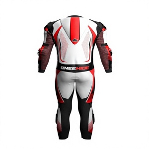 Traje de Carreras MotoCP de Cuero Genuino Premium de Una Pieza con Protectores y Joroba para Días de Pista - Product Image 2