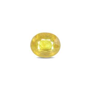 Loose 4.85 Carat Handcrafted Yellow Sapphire Gemstone-VVS1 Clarity Faceted Mixed Cut 6x7mm for Fine Jewelry - Product Image 1