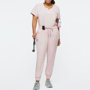 Wholesale New Style Spandex/Polyester Canvas Fabric Unisex Nursing Scrub Uniform <b>Set</b> for Medical <b>Doctors</b> Modern Hospital Apparel - Product Image 5