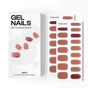 Pegatinas de Uñas de Gel de Color Sólido de Calidad Profesional Coreana 100% Real, Manicura Vegana, Libre de Crueldad, No Tóxica, Venta al por Mayor - Product Image 1