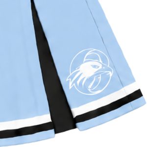 Falda plisada azul claro para porristas, para mujeres y niñas, para equipos deportivos, presentaciones de baile, entrenamiento, competición, ropa deportiva escolar - Product Image 6
