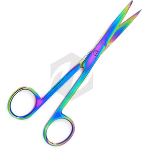 Tijeras Quirúrgicas de Enfermería, Afiladas/Rectas, Recubrimiento Múltiple, Acero Inoxidable de Alta Calidad, Instrumentos Médicos - Product Image 2