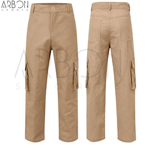 Pantalon cargo en coton léger multi-poches, couleur unie, style streetwear décontracté, nouvelle tendance quatre saisons, prix de gros - Product Image 2