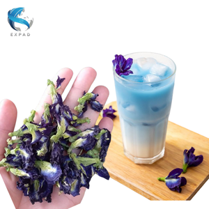 Poudre de fleurs de pois papillon séchées biologiques en gros, matcha bleu pour l'alimentation, les boissons et les cosmétiques, approvisionnement en vrac - Product Image 3