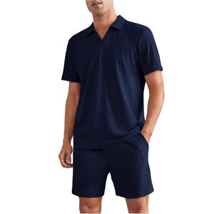 Nuevo Conjunto de Verano de 2 Piezas para Hombre, Estilo Casual, Manga Corta, Alta Calidad, Conjunto de Pantalones Cortos a Juego para Hombre - Product Image 2