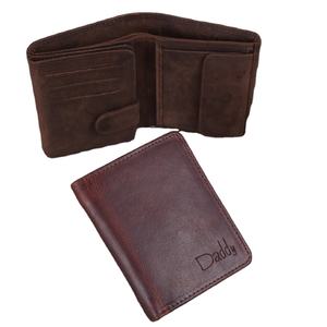 Cadeau de Noël personnalisé hommes portefeuille en cuir véritable à trois volets personnalisé cadeau pour lui TDW-0045 - Product Image 1